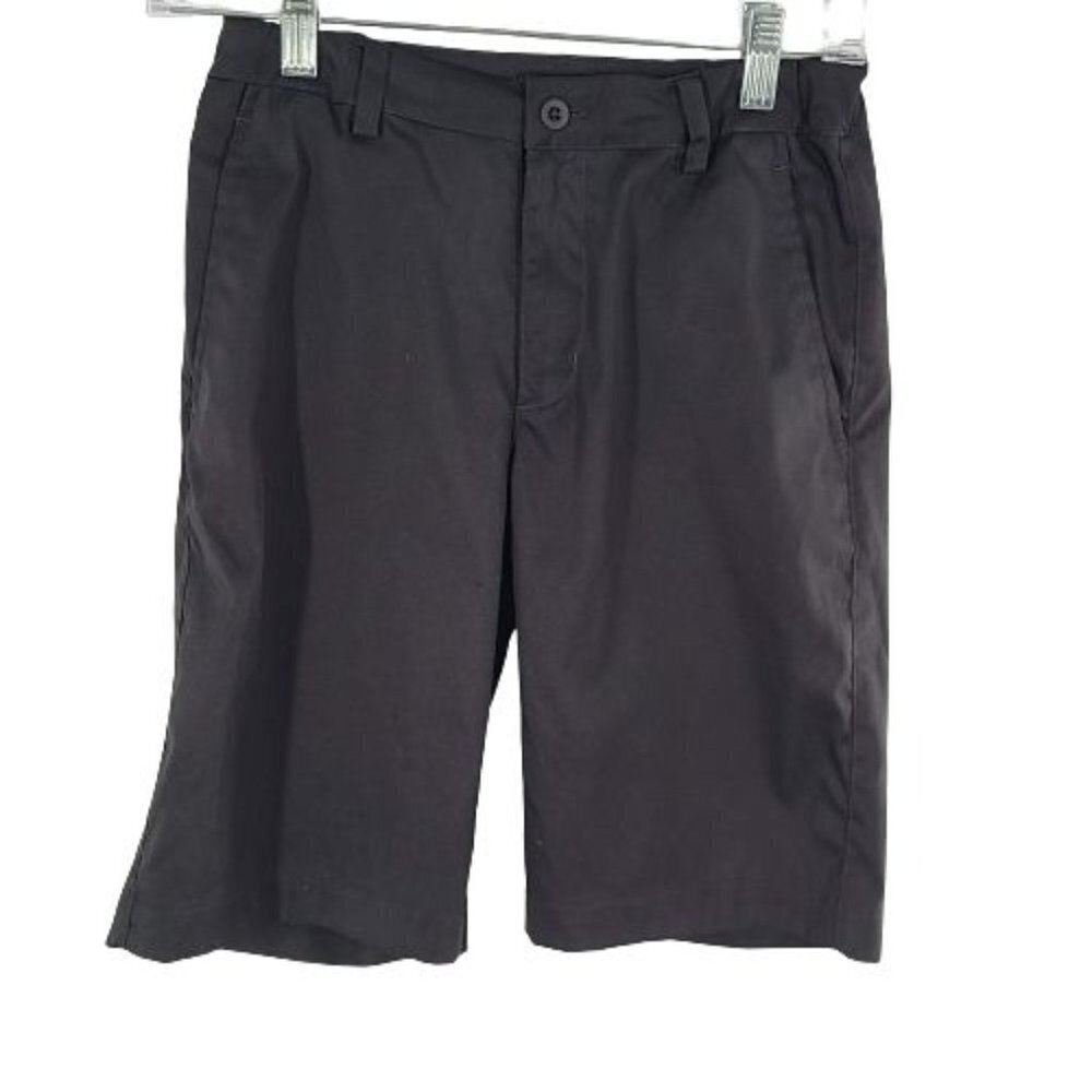 Nike Dri Fit Golf Black Straight Leg Bermuda Shorts Mid Rise Men's Size Medium